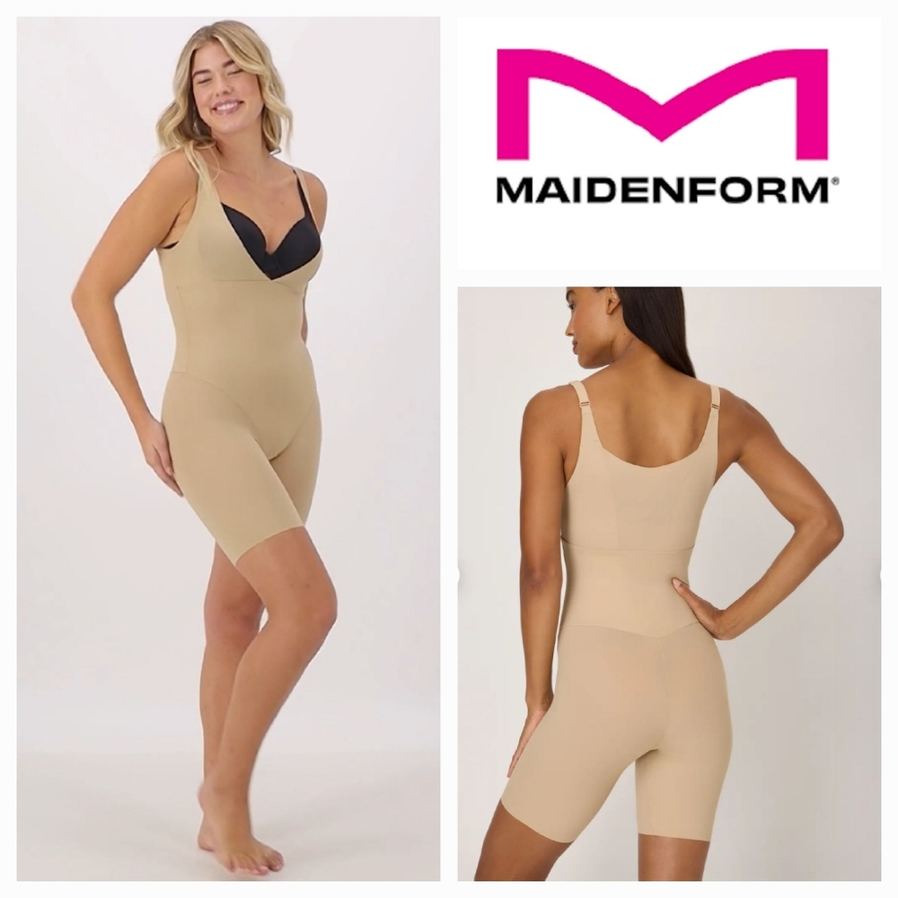 Maidenform Open-Bust Body Shaper in Body Beige Sz XL